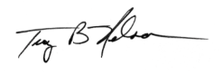 A close up of a person 's signature on a white background.