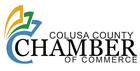 The logo for the colusa county chamber of commerce