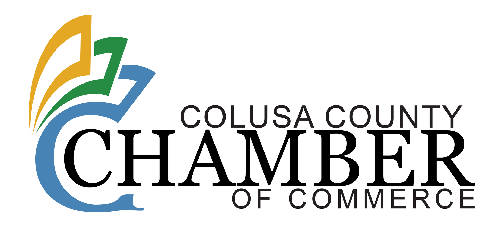 The logo for the colusa county chamber of commerce