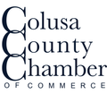 The logo for the colusa county chamber of commerce