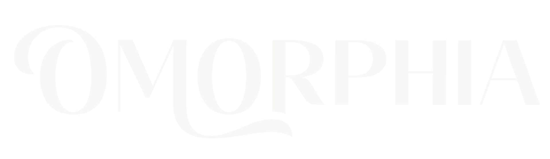 The word morphia is written in white on a white background.