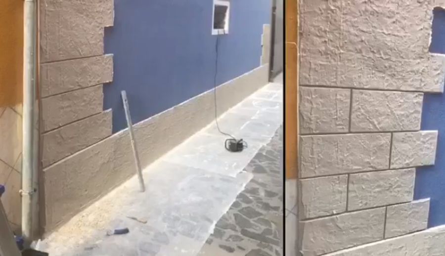 rivestimento effetto marmo