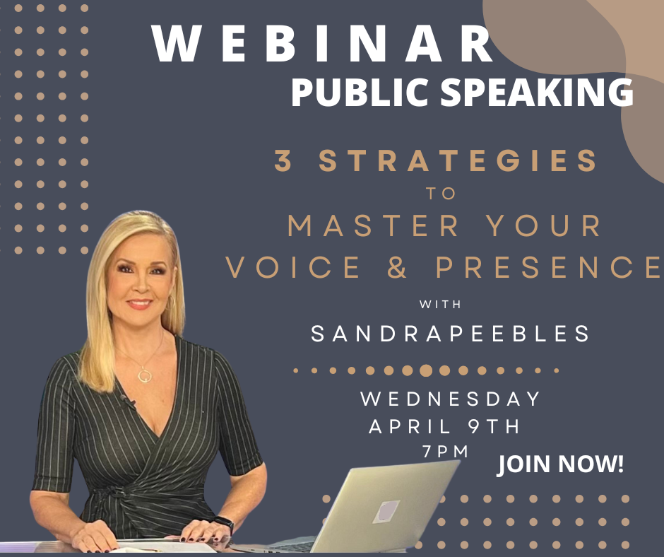 Sandra Peebles presents public speaking strategies.