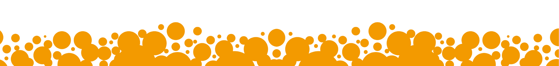 A row of orange flames on a white background.