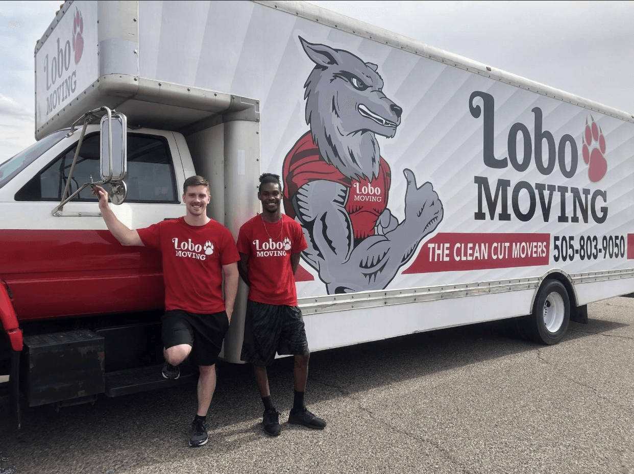 Two Deliver Men Carrying Box — Albuquerque, NM — Lobo Moving