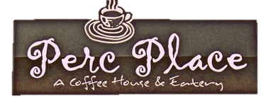 The logo for perce place a coffee house and eatery
