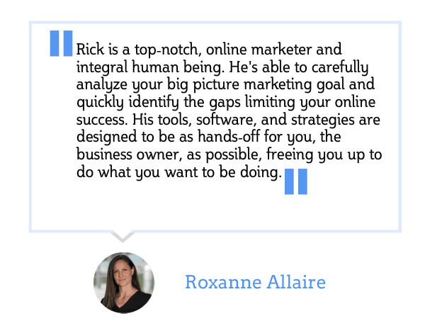 Roxanne allaire is a top notch online marketer and integral human being
