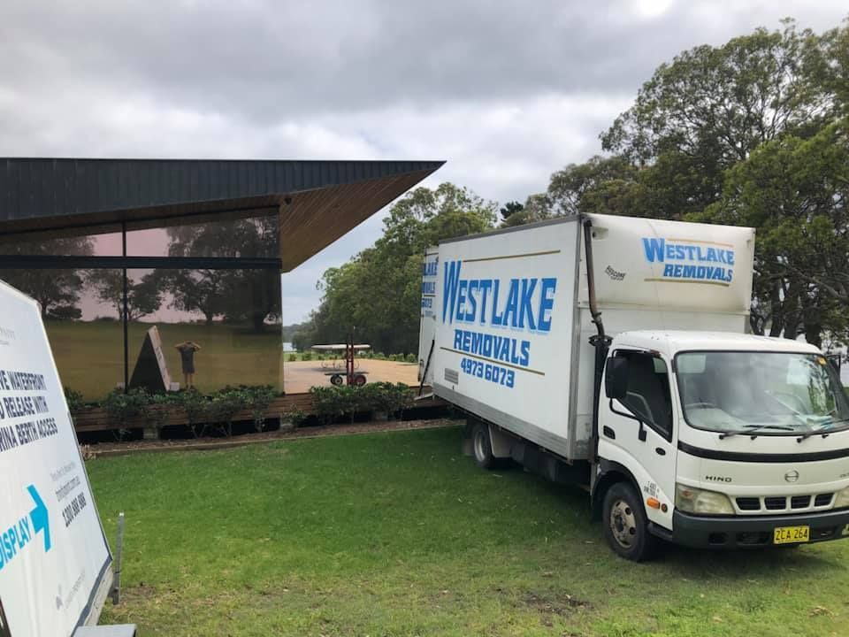 White Moving Truck with 