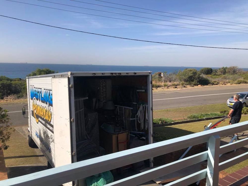 A Truck Parked by a Coastal Road — Westlake Removals in Morisset, NSW