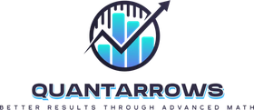 Logo: Blue bars inside a circle with a rising arrow, 