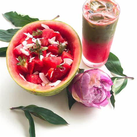 Make A Summer Drink Using Matcha & Watermelon!