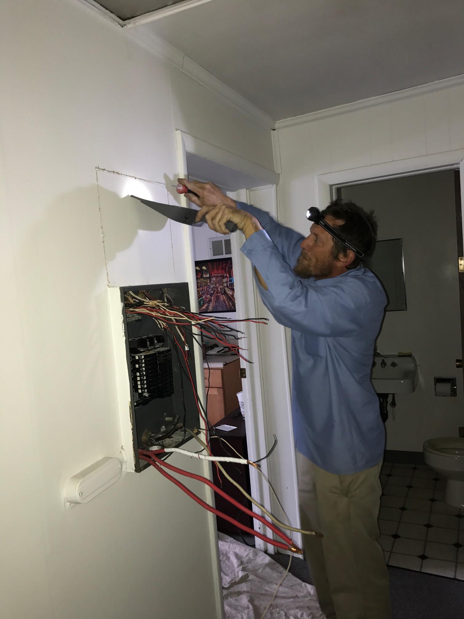 Installing New Panel — Virginia Beach, VA — Paul Walker Electric