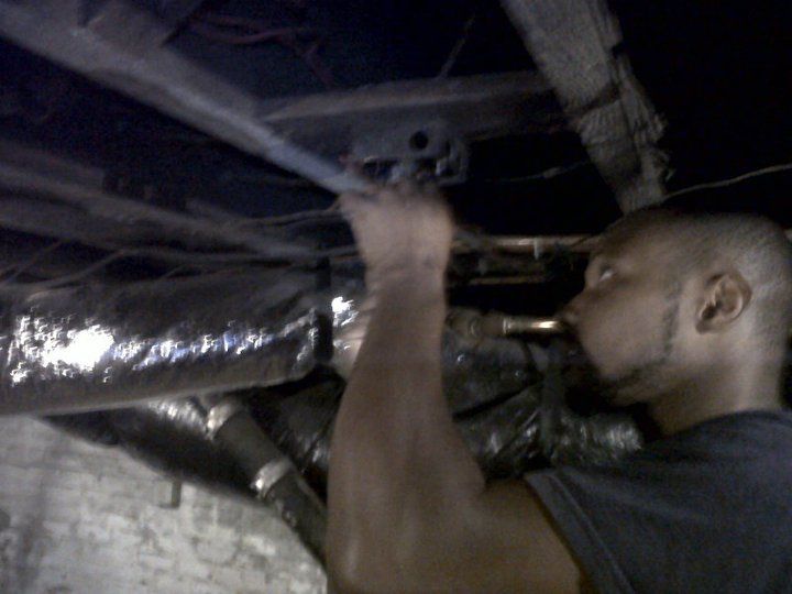 Electrician Working Hard — Virginia Beach, VA — Paul Walker Electric