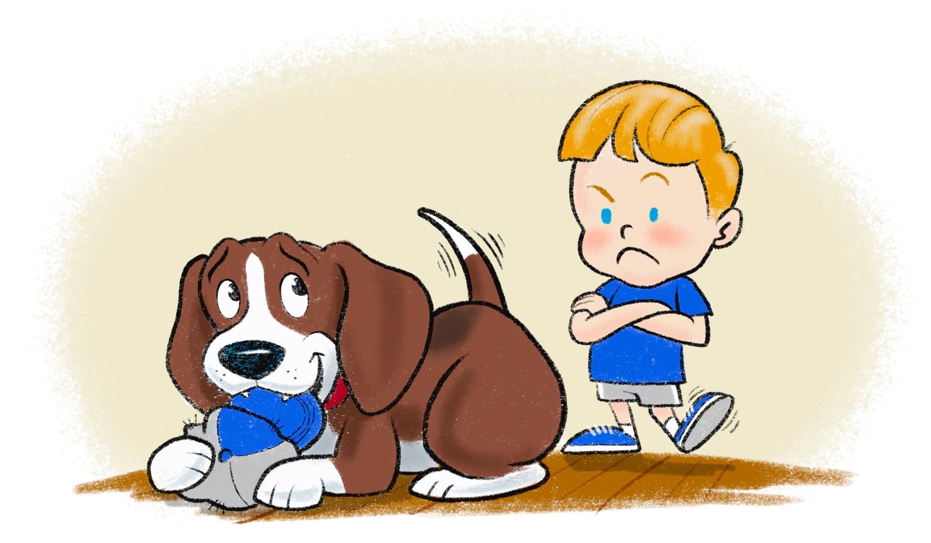 fudgie chewing a cap
