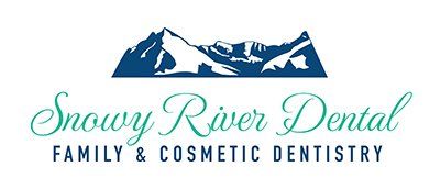 Snowy River Dental Family and Cosmetic Dentistry Logo | Top Dentist for Veneers, Sleep Apnea, Gum Disease Therapy | Bellevue ID