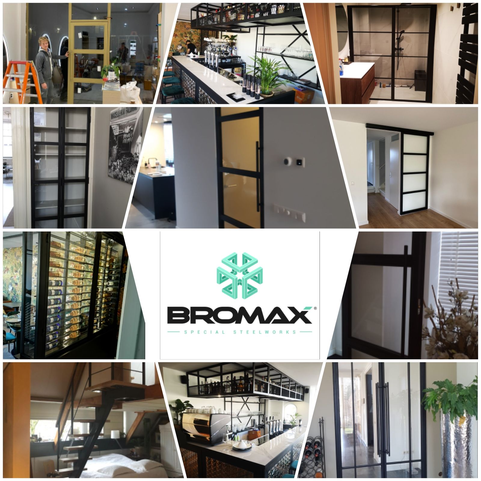 Stalen deuren en meubels Bromax