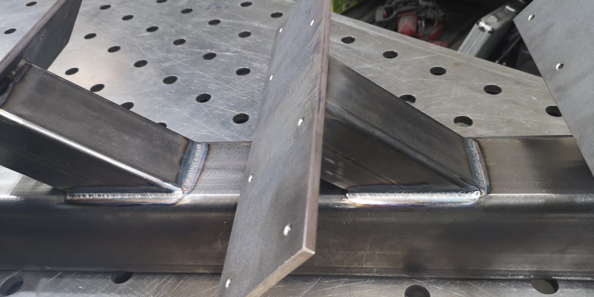 Stalen trap boom lassen