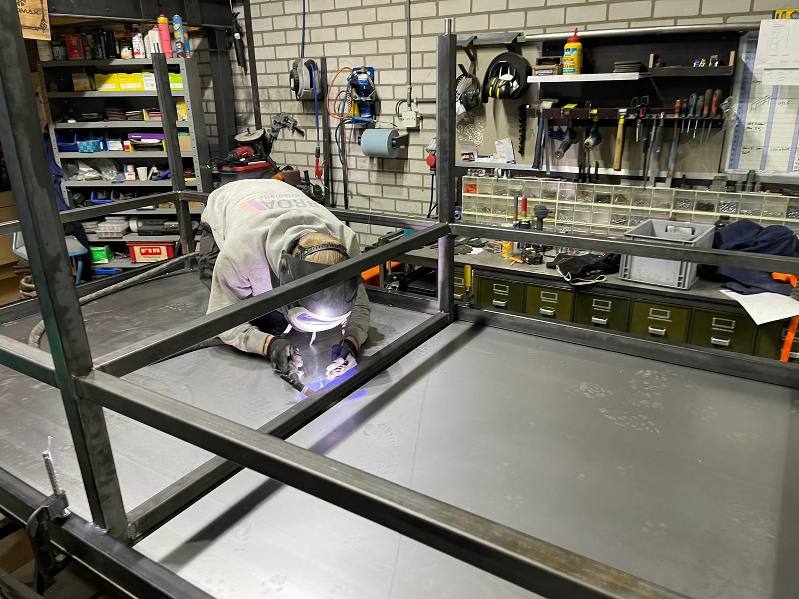 Werktafel staal lassen