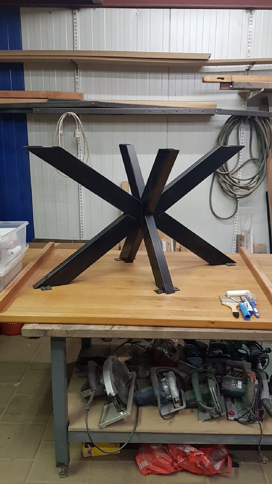 Stalen tafel frame voor meubel
