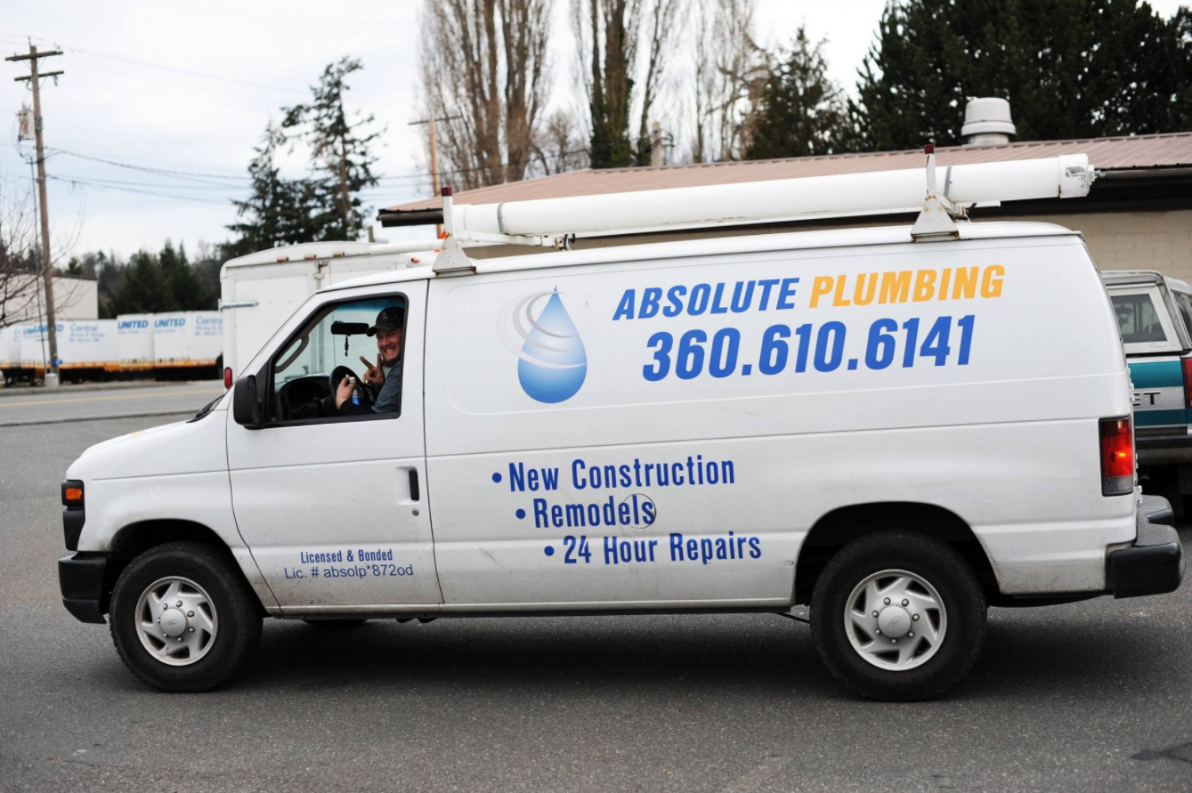 Absolute Plumbing Truck — Mount Vernon, WA — Absolute Plumbing