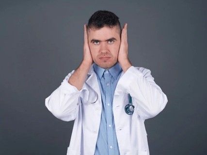 Sunrise Hospital Vegas, Patient-138, stock photo of a doctor who is not listening