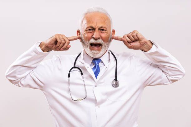 Sunrise Hospital. Stock photo illustrating when a doctor will not listen to the patient.