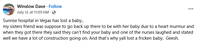 Sunrise Hospital_they could not find my baby