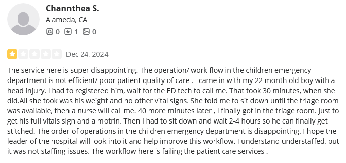 Sunrise Hospital, 22-month-old child had to wait hours to be treated for head injury