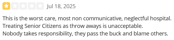 Sunrise Hospital_complaint about mistreating patients and poor communication
