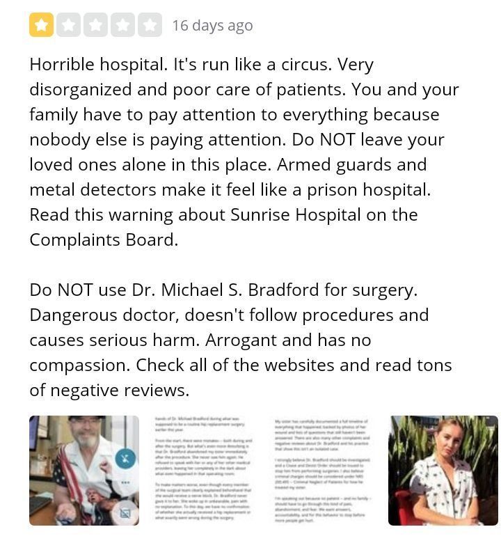 Warning about Dr Michael S Bradford