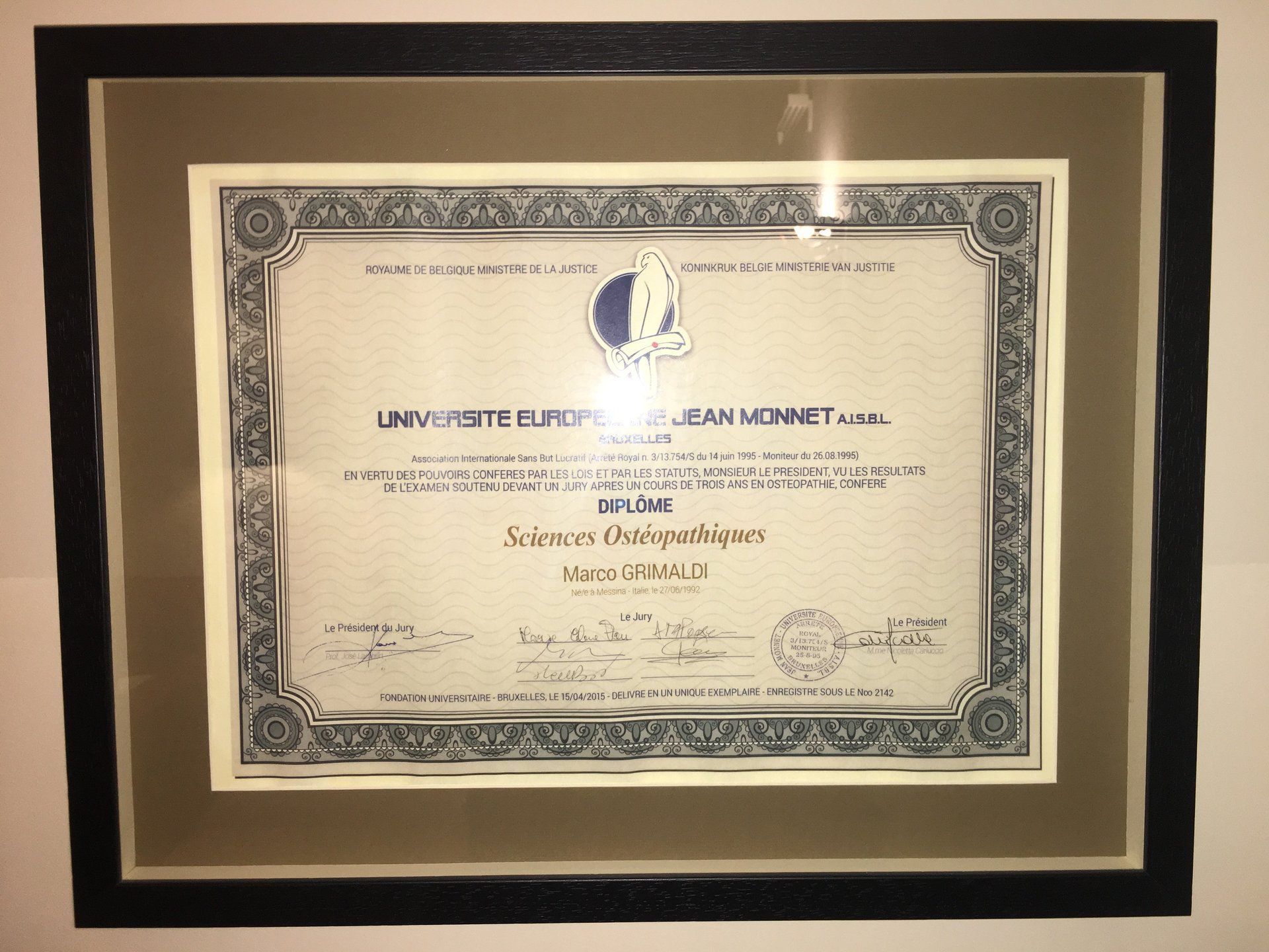 Certificati da osteopata