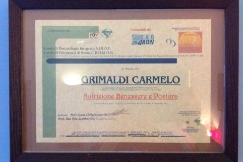 Certificati da osteopata