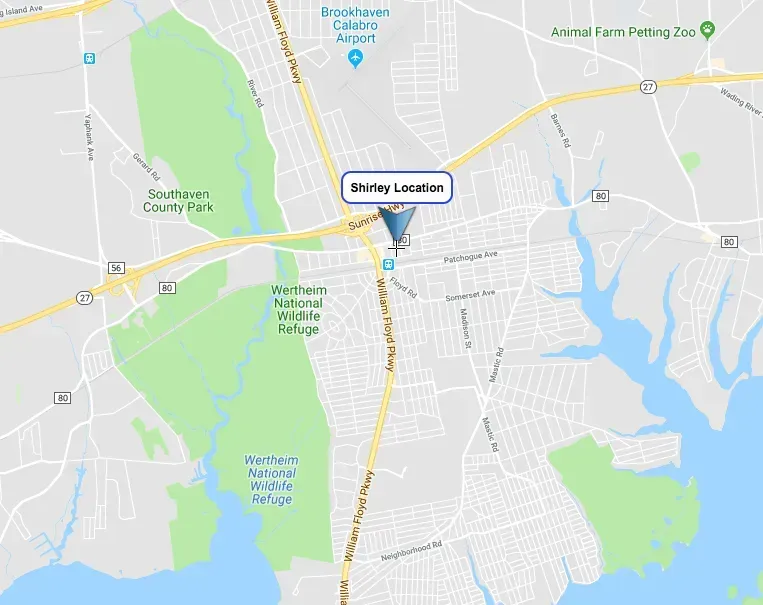 Shirley location 