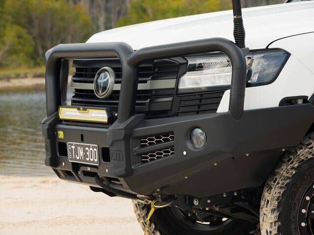 A White SUV With a Heavy-duty Black Bull Bar — TJM Dubbo In Dubbo, NSW