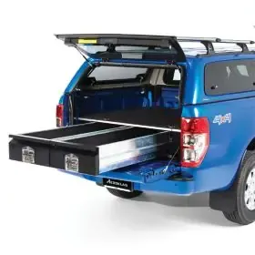 A Blue Truck With a Drawer in the Back of It — TJM Dubbo In Dubbo, NSW