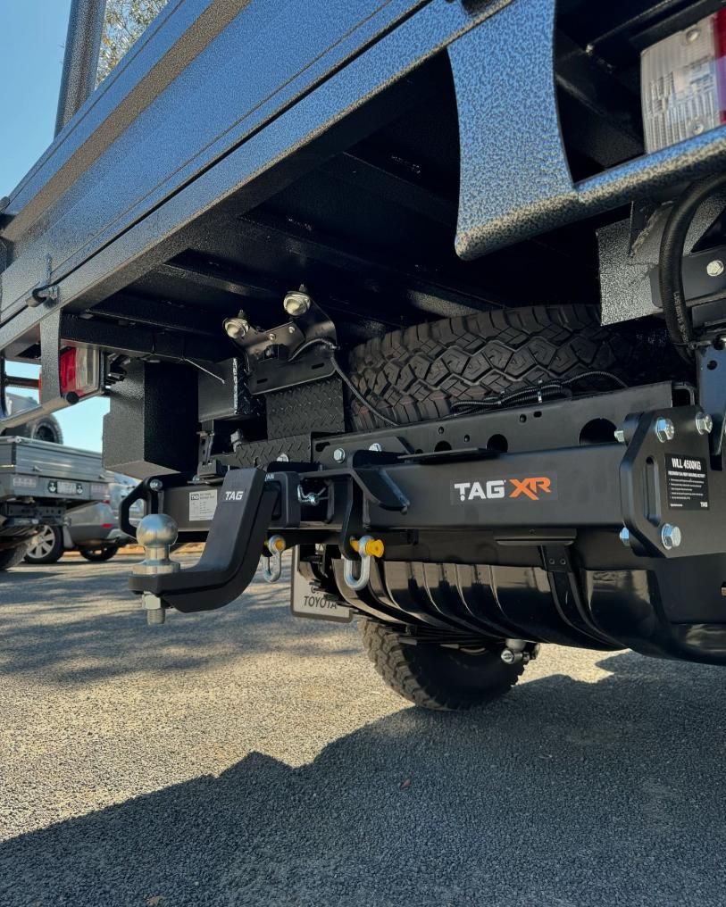 The Back Of A Truck With A Tow Hitch Attached To It — TJM Dubbo In Gilgandra, NSW
