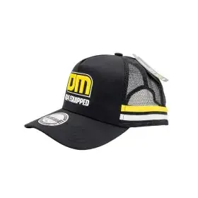 A Black Baseball Cap With a Yellow Logo on It — TJM Dubbo In Dubbo, NSW