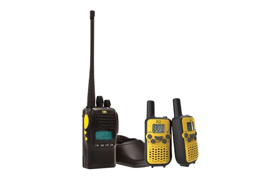 Three Walkie Talkies Are Sitting Next To Each Other On A White Background — TJM Dubbo In Dubbo, NSW