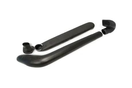 A Pair Of Black Exhaust Pipes On A White Background — TJM Dubbo In Dubbo, NSW