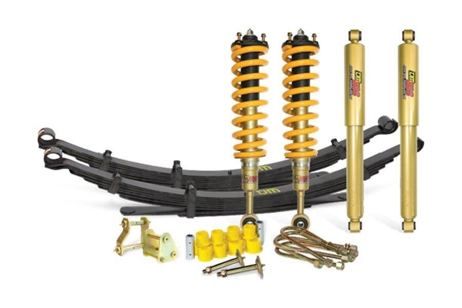 A Set Of Shocks And Leaf Springs On A White Background — TJM Dubbo In Dubbo, NSW