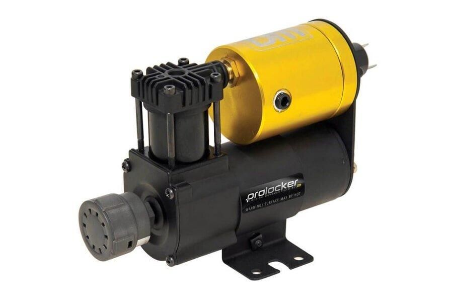 A Black And Yellow Air Compressor On A White Background — TJM Dubbo In Dubbo, NSW