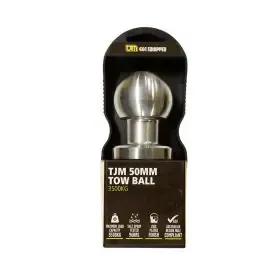 A Stainless Steel Tow Ball in a Package on a White Background — TJM Dubbo In Dubbo, NSW