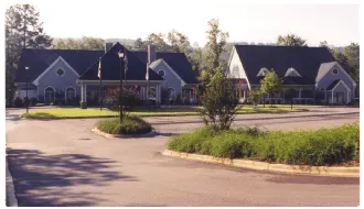 A row of houses are lined up in a residential area