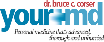 Your MD, Dr. Bruce Corser logo