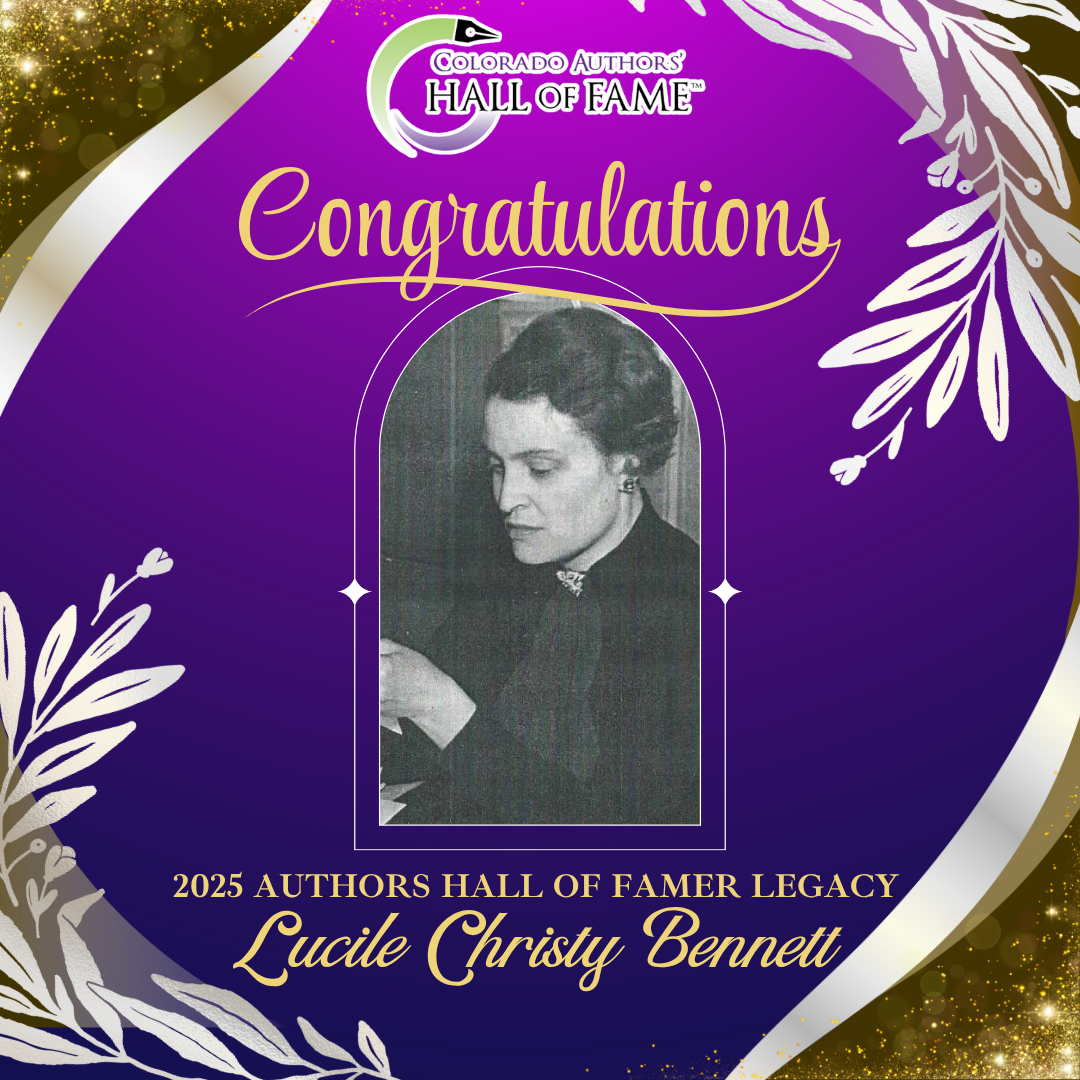 A poster that says congratulations Lucille Christy Bennett