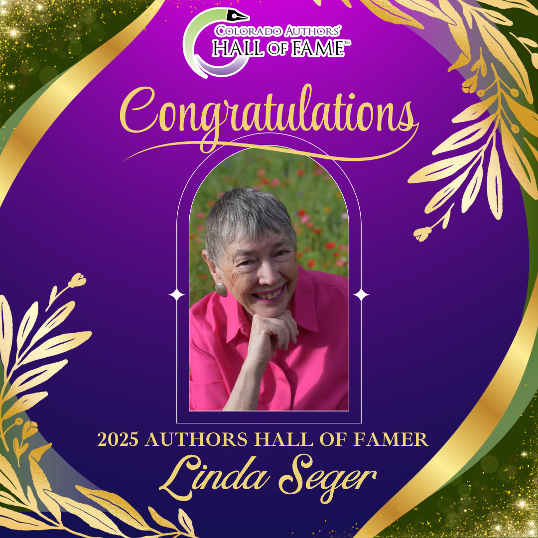 A poster that says congratulations Linda Seger