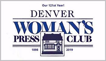 The logo for the denver woman 's press club