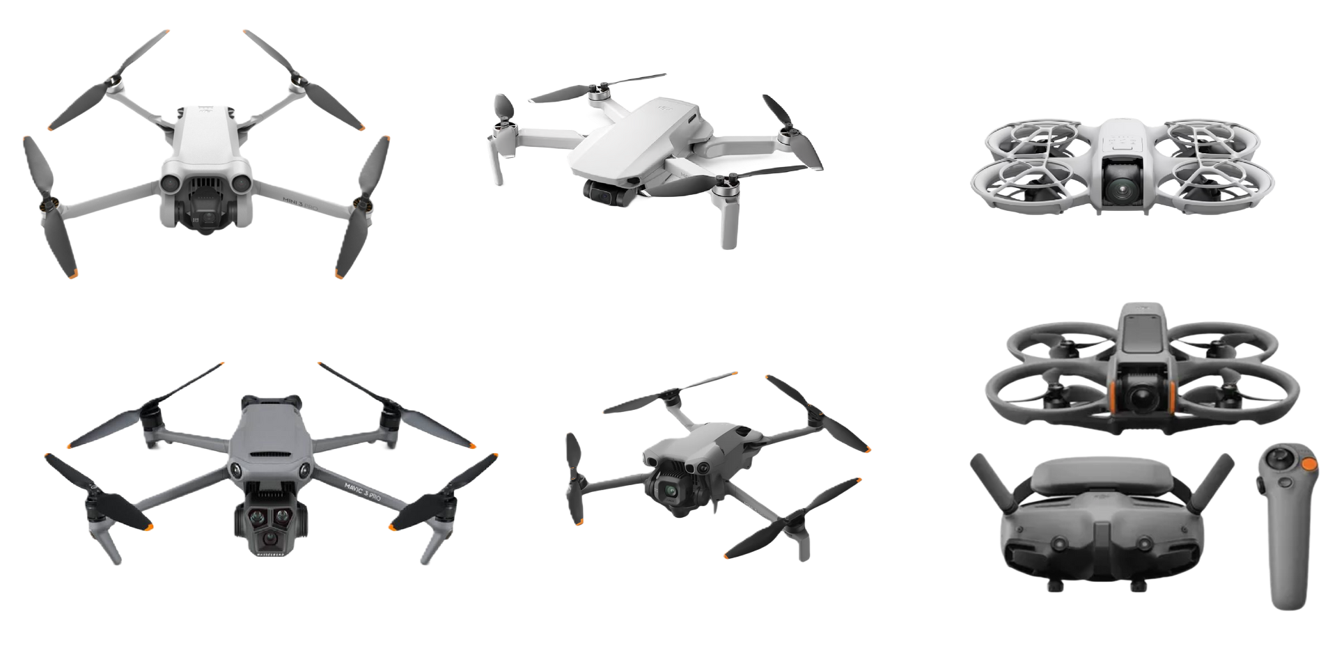Teamuitje bedrijfsuitje vliegen met verschillende drones.