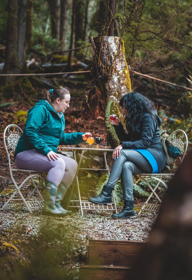 Salt Spring Brewing - forest tables