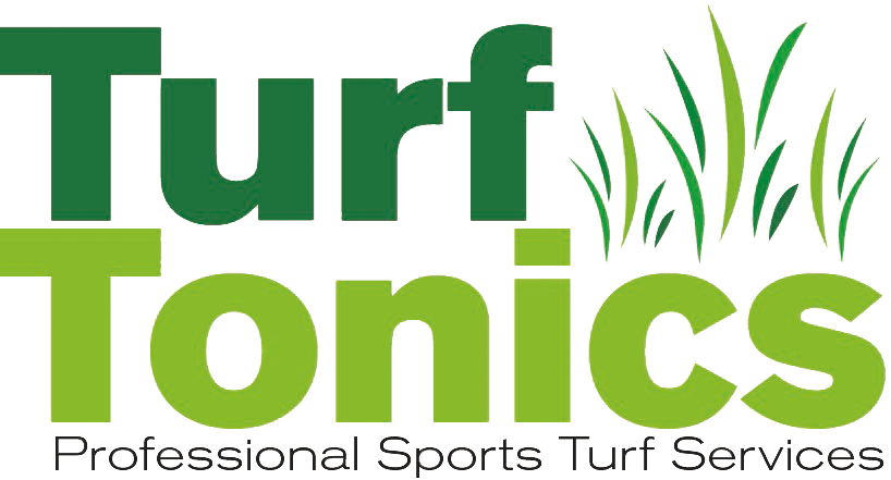 The logo for turf tonic , a professional sports turf services company.